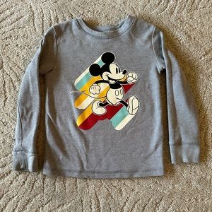 Disney Jumping Beans 4T Flannel Shirt with Mickey Mouse